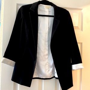 Black & White Crop Jacket Size S